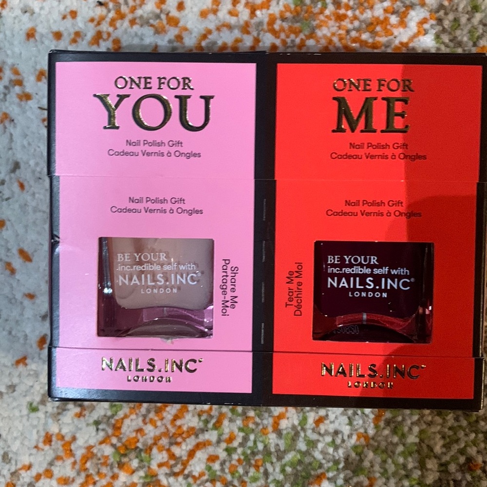 2 pack of Polish by Nails, Inc London. Colors Partage-Moi and Dechire Moi